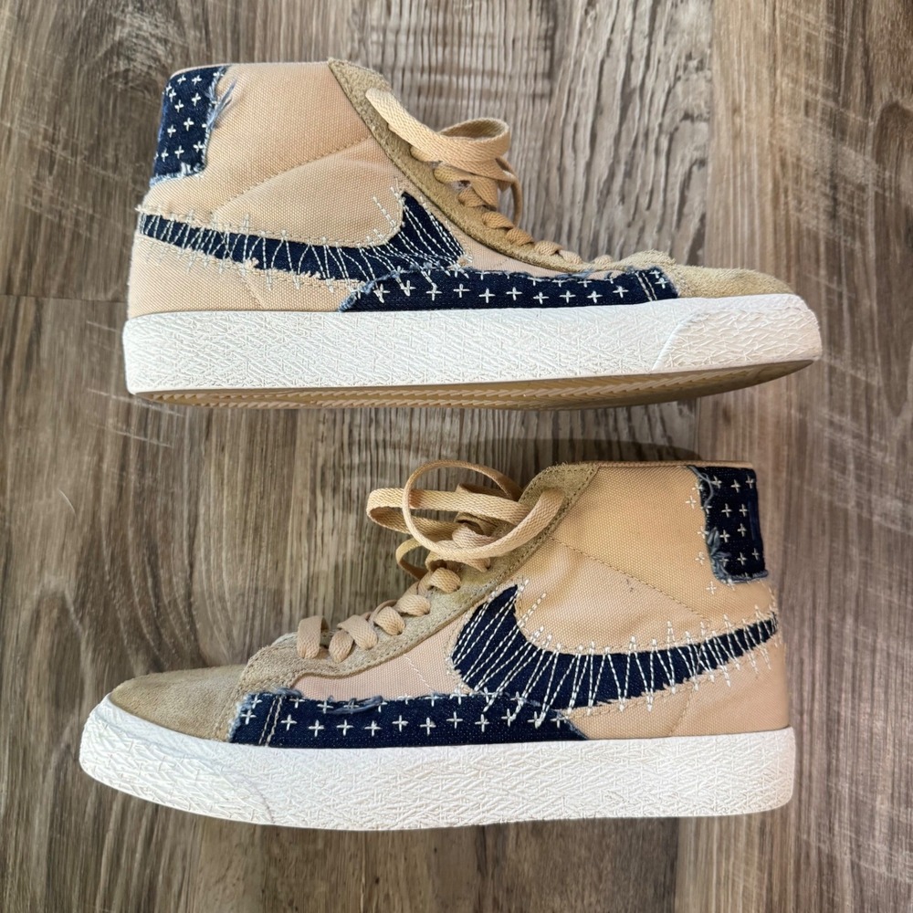 Nike Blazer Mid SB Sesame Sashiko Pack Mens 7 Women's 8.5 CT0715-200 Streetwear
